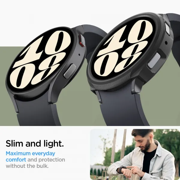 SPIGEN LIQUID AIR Obal pre Samsung Galaxy Watch6 40mm MATTE BLACK
