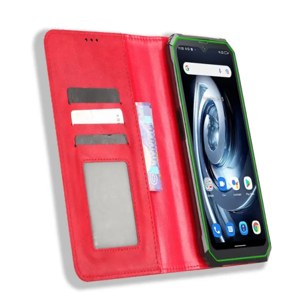 BUSINESS Peňaženkový kryt pre Blackview BV7100 červený