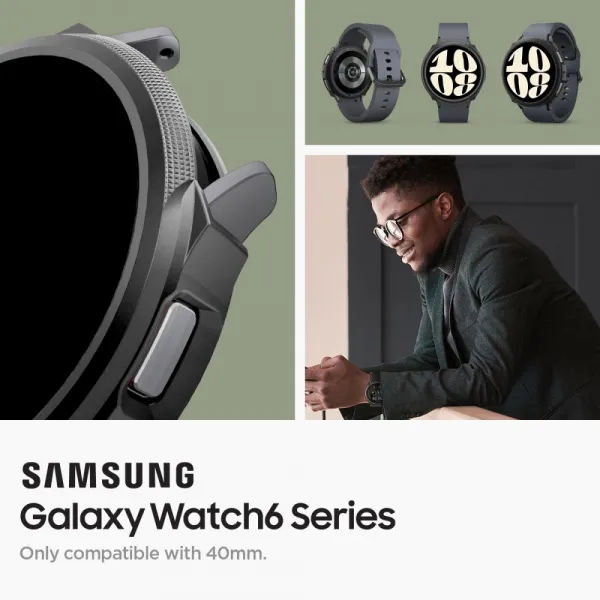 SPIGEN LIQUID AIR Obal pre Samsung Galaxy Watch6 40mm MATTE BLACK