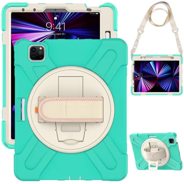 SOLID Odolný kryt pre Apple iPad Pro 11 (2022 / 2021 / 2020 / 2018) mentolový
