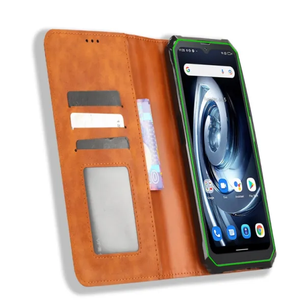BUSINESS Peňaženkový kryt pre Blackview BV7100 hnedý