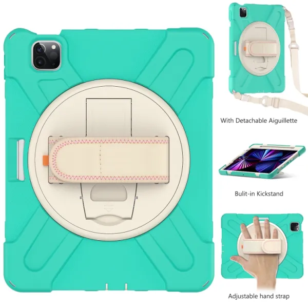 SOLID Odolný kryt pre Apple iPad Pro 11 (2022 / 2021 / 2020 / 2018) mentolový