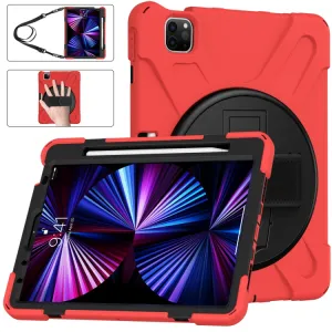 SOLID Odolný kryt pre Apple iPad Pro 11 (2022 / 2021 / 2020 / 2018) červený