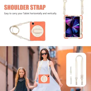SOLID Odolný kryt pre Apple iPad Pro 11 (2022 / 2021 / 2020 / 2018) oranžový