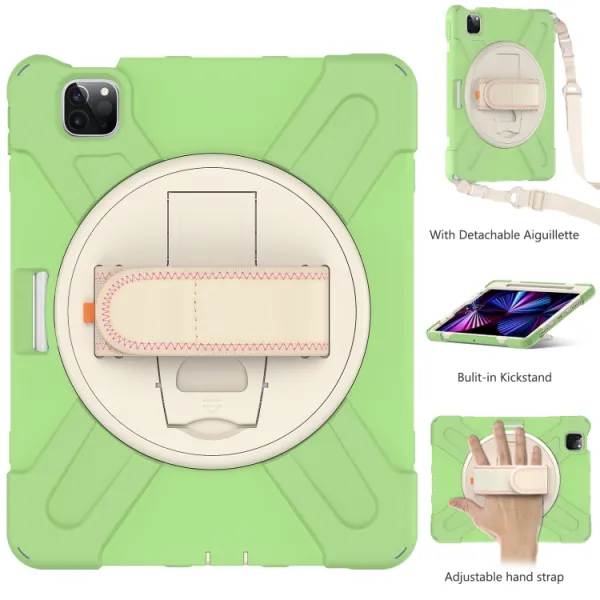 SOLID Odolný kryt pre Apple iPad Pro 11 (2022 / 2021 / 2020 / 2018) svetlozelený
