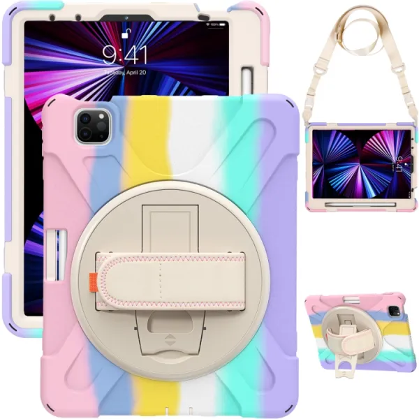 SOLID Odolný kryt pre Apple iPad Pro 11 (2022 / 2021 / 2020 / 2018) COLORFUL