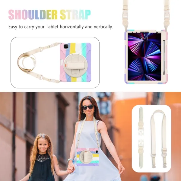 SOLID Odolný kryt pre Apple iPad Pro 11 (2022 / 2021 / 2020 / 2018) COLORFUL