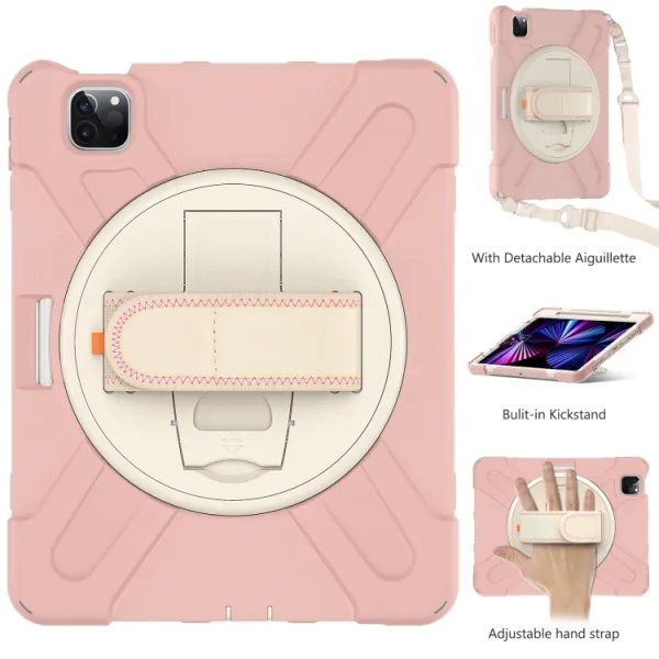 SOLID Odolný kryt pre Apple iPad Pro 11 (2022 / 2021 / 2020 / 2018) ružový