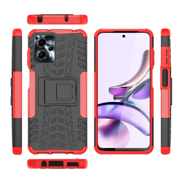 STAND Extra odolný obal Motorola Moto G13 / G23 červený