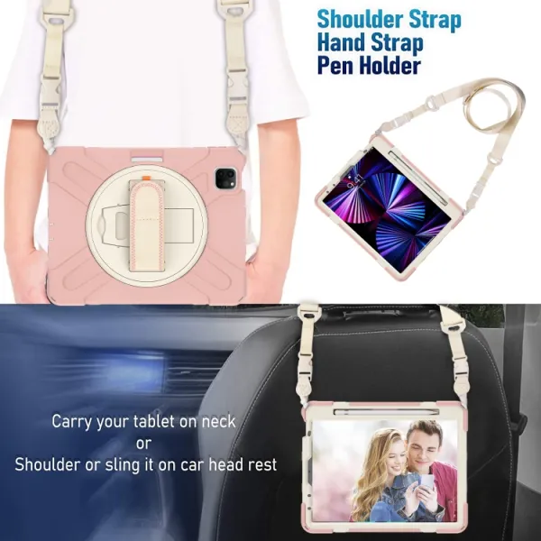 SOLID Odolný kryt pre Apple iPad Pro 11 (2022 / 2021 / 2020 / 2018) ružový