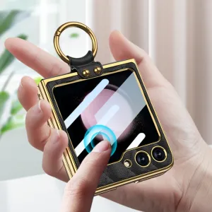 GKK NIKKI Kryt s držiakom Samsung Galaxy Z Flip5 5G ružový