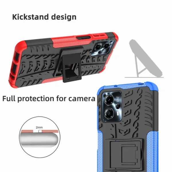 STAND Extra odolný obal Motorola Moto G13 / G23 červený