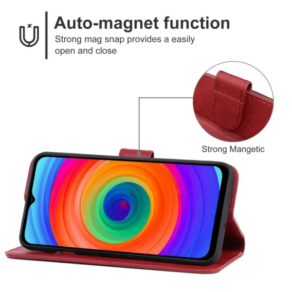 SMOOTH Peňaženkové puzdro pre Ulefone Note 14 červené