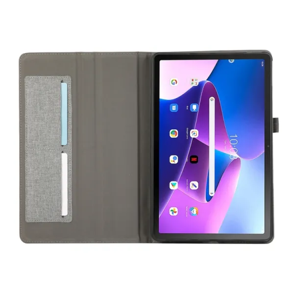 FABRIC Zaklápací obal pre Lenovo Tab M10 5G šedý
