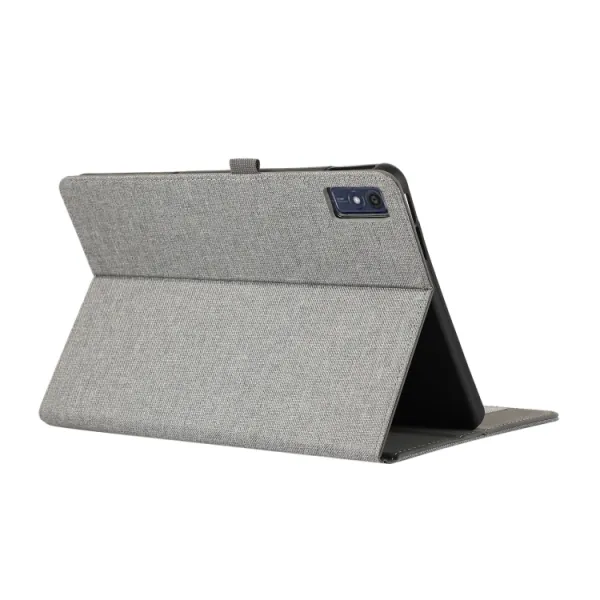 FABRIC Zaklápací obal pre Lenovo Tab M10 5G šedý