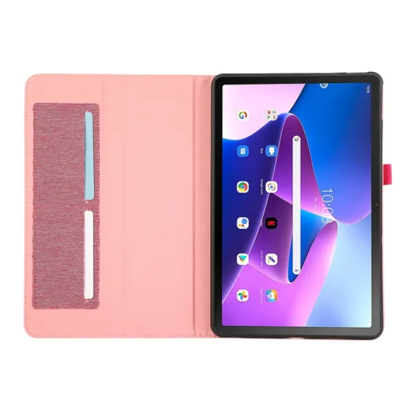 FABRIC Zaklápací obal pre Lenovo Tab M10 5G ružový