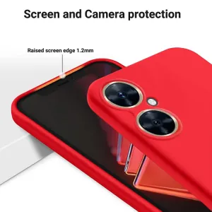 RUBBER Ochranný kryt pre Huawei Nova 11i červený