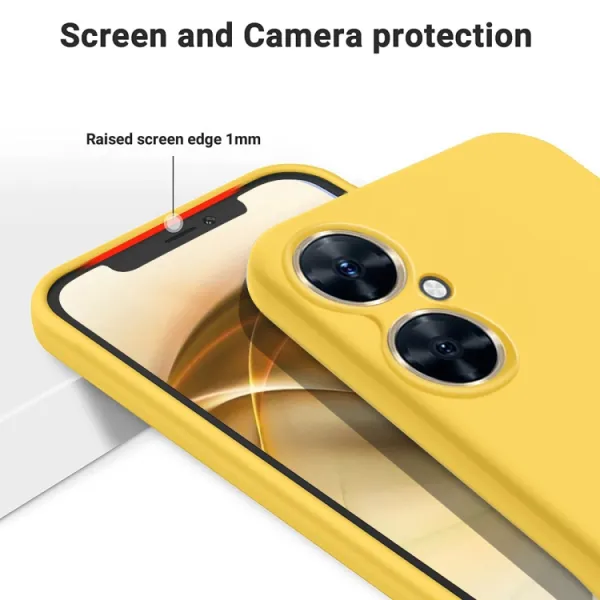 RUBBER Ochranný kryt pre Huawei Nova 11i žltý