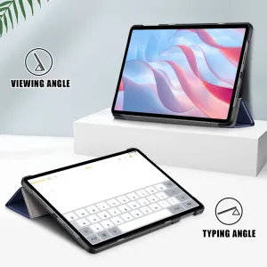 LEATHER Zaklápací kryt pre Honor Pad X9 modrý