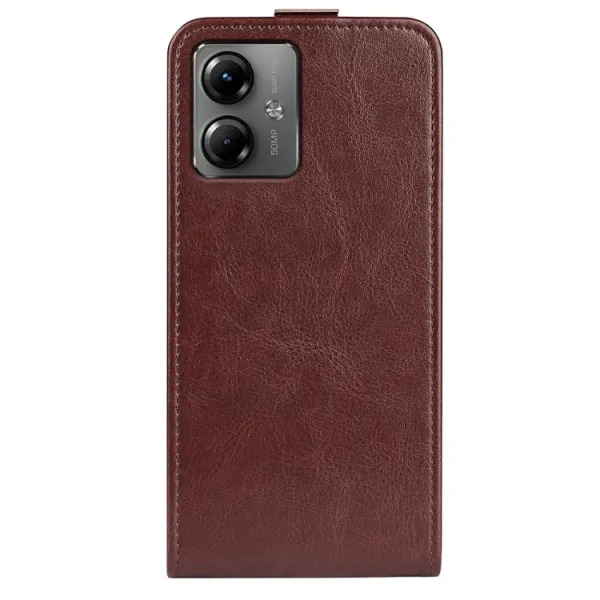 Vyklápacie puzdro Motorola Moto G14 hnedé