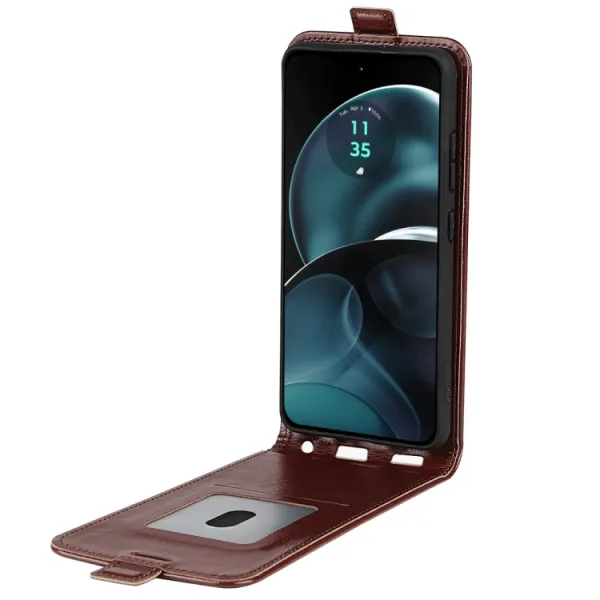 Vyklápacie puzdro Motorola Moto G14 hnedé