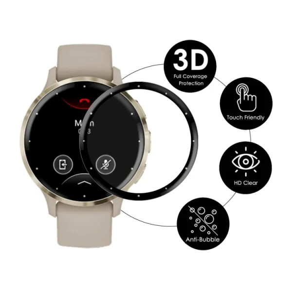 ENKAY 2x 3D Ochranná fólia Garmin Venu 3S