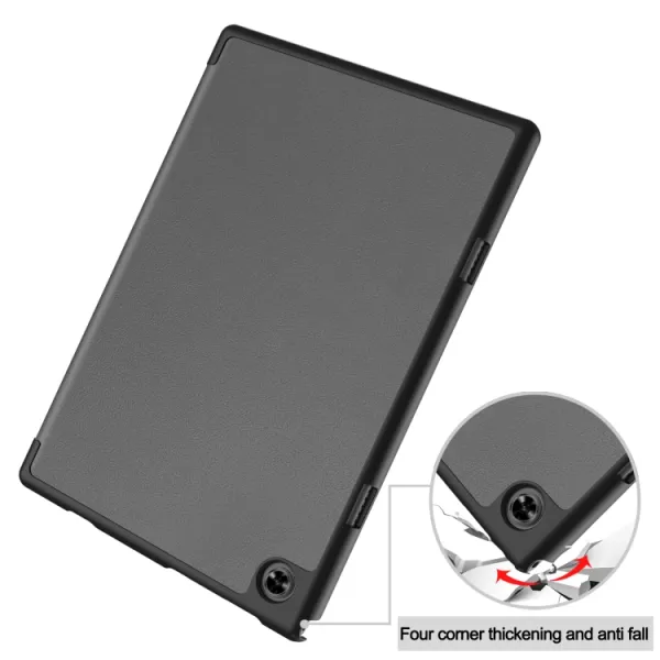 LEATHER Zaklápací kryt Teclast M40 Pro LTE / M40 Pro 2023 šedý