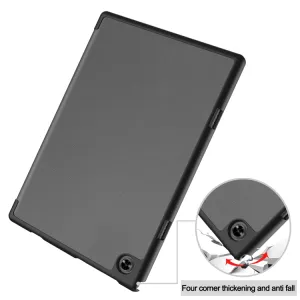 LEATHER Zaklápací kryt Teclast M40 Pro LTE / M40 Pro 2023 šedý