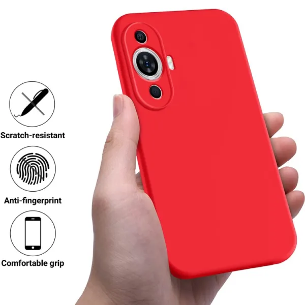 RUBBER Ochranný kryt pre Huawei Nova 11 červený