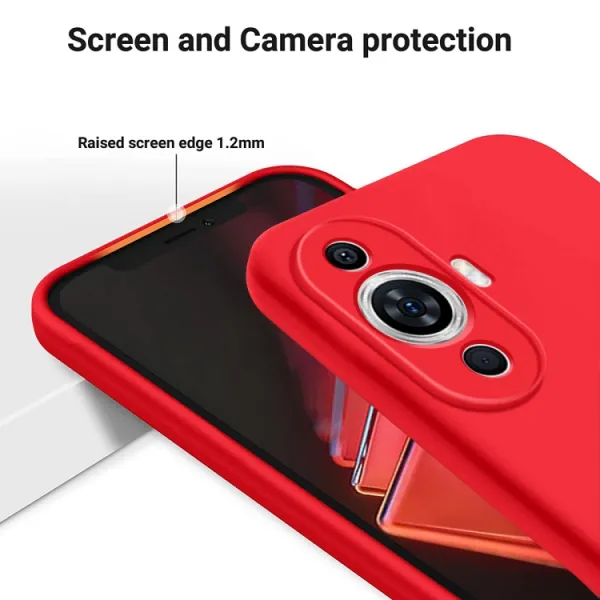 RUBBER Ochranný kryt pre Huawei Nova 11 červený