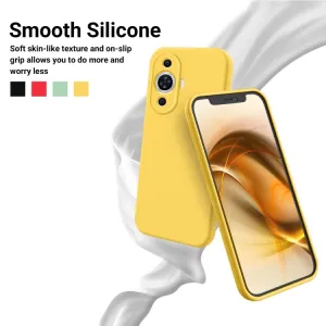 RUBBER Ochranný kryt pre Huawei Nova 11 žltý