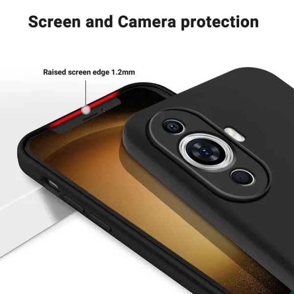 RUBBER Ochranný kryt pre Huawei Nova 11 čierny