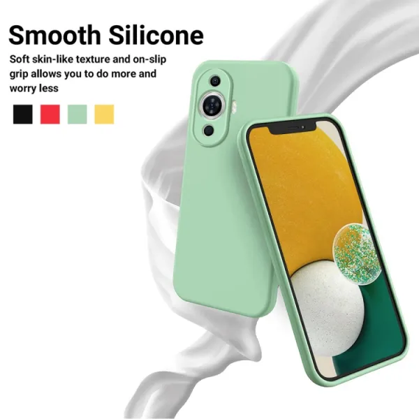 RUBBER Ochranný kryt pre Huawei Nova 11 zelený