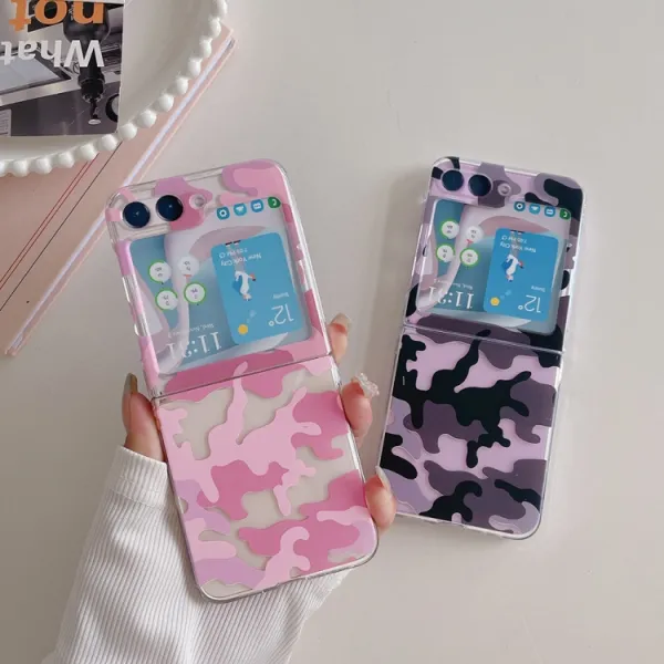 ART Plastový kryt pre Samsung Galaxy Z Flip5 5G BLACK CAMO