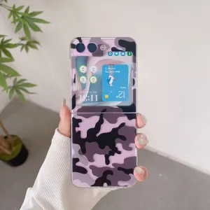 ART Plastový kryt pre Samsung Galaxy Z Flip5 5G BLACK CAMO