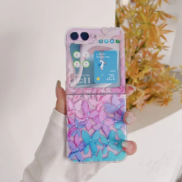 ART Plastový kryt pre Samsung Galaxy Z Flip5 5G PAINTED FLOWERS