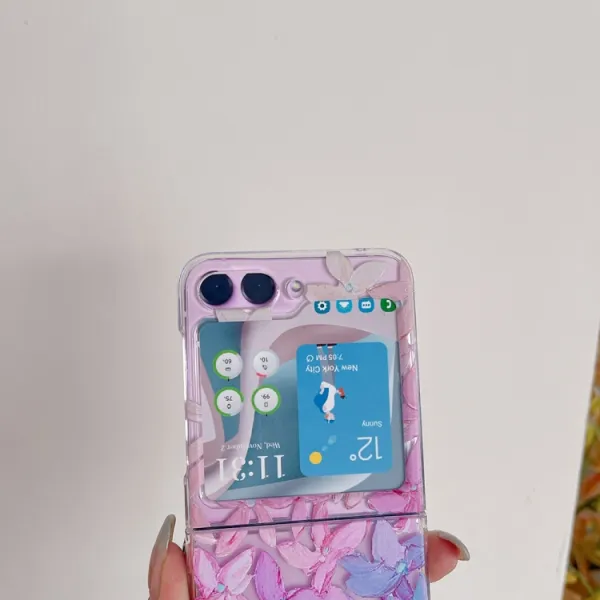 ART Plastový kryt pre Samsung Galaxy Z Flip5 5G PAINTED FLOWERS