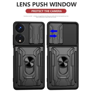 RING CAMERA Kryt s držiakom pre Oppo A78 5G modrý