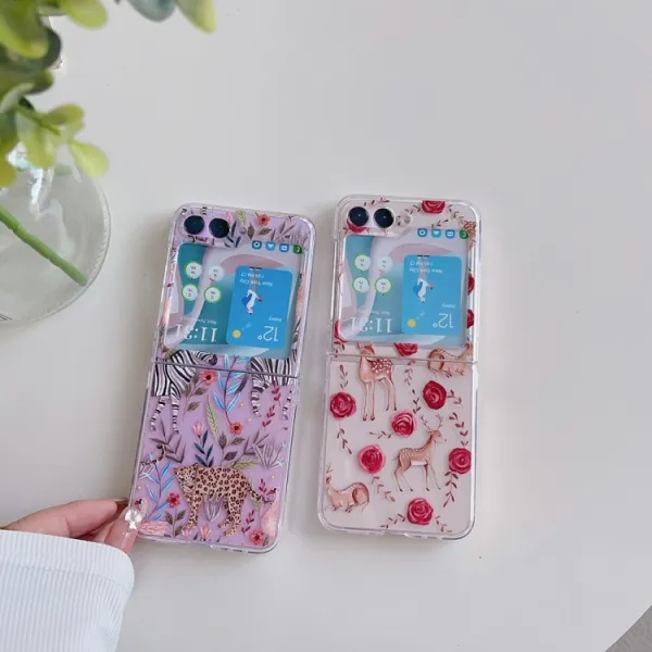 ART Plastový kryt pre Samsung Galaxy Z Flip5 5G JUNGLE