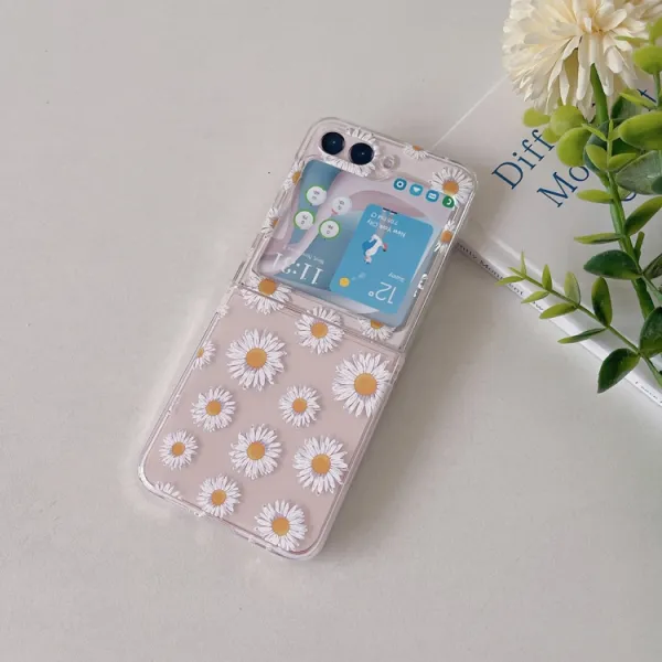 ART Plastový kryt pre Samsung Galaxy Z Flip5 5G DAISY