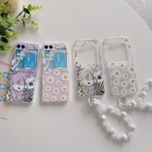 ART Plastový kryt pre Samsung Galaxy Z Flip5 5G DAISY