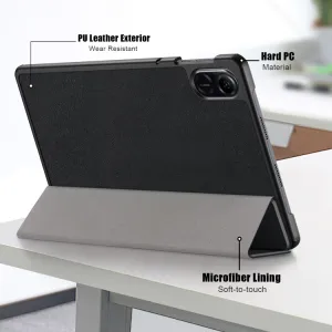 LEATHER Zaklápací kryt pre Honor Pad X9 čierny