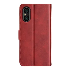 SIDE Peňaženkové puzdro pre Sony Xperia 5 V červené