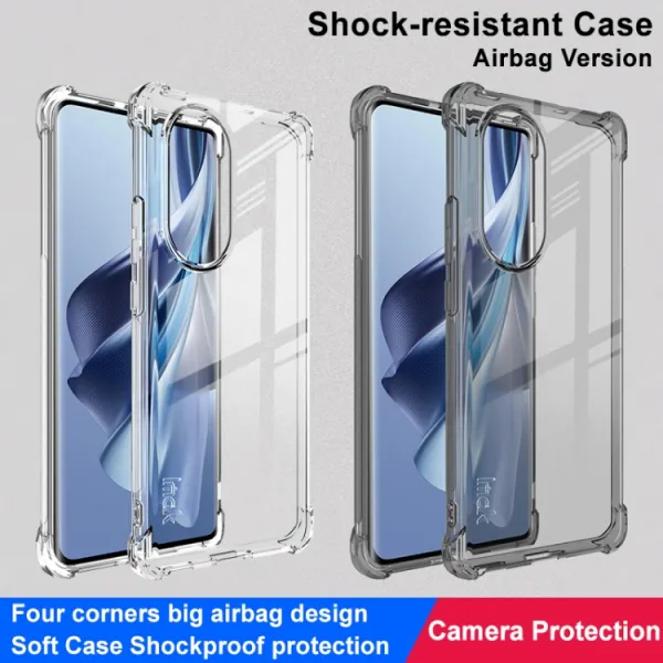 IMAK Ochranný silikónový kryt Oppo Reno10 5G / Reno10 Pro 5G čierny