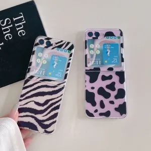 ART Plastový kryt pre Samsung Galaxy Z Flip5 5G ZEBRA