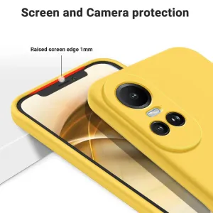RUBBER Ochranný kryt pre Oppo Reno10 5G / Reno10 Pro 5G žltý