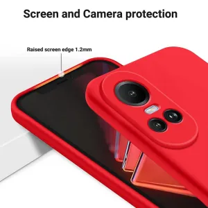RUBBER Ochranný kryt pre Oppo Reno10 5G / Reno10 Pro 5G červený