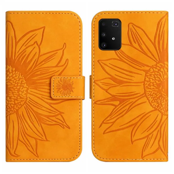 ART SUNFLOWER Peňaženkové puzdro s remienkom Samsung Galaxy S10 Lite žlté