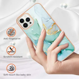 IMD MARBLE Ochranný kryt Apple iPhone 15 Pro Max GREEN