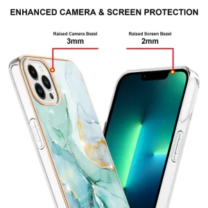 IMD MARBLE Ochranný kryt Apple iPhone 15 Pro Max GREEN